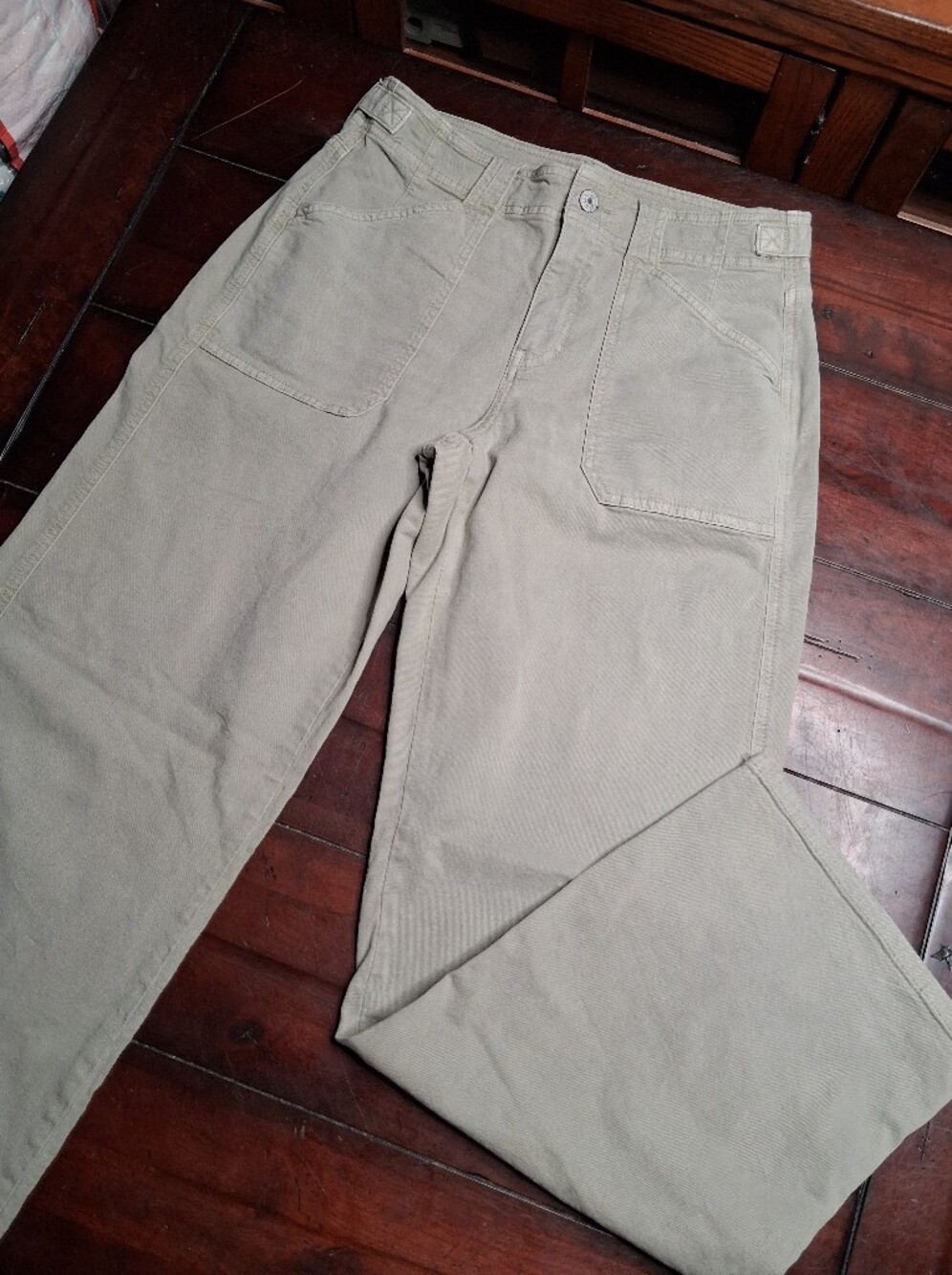 American Eagle Outfitters Straight Leg Tan Workwear Pants